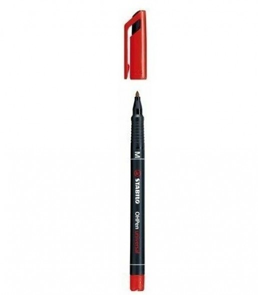 Μαρκαδόρος διαφανειών STABILO OHPen universal Red M